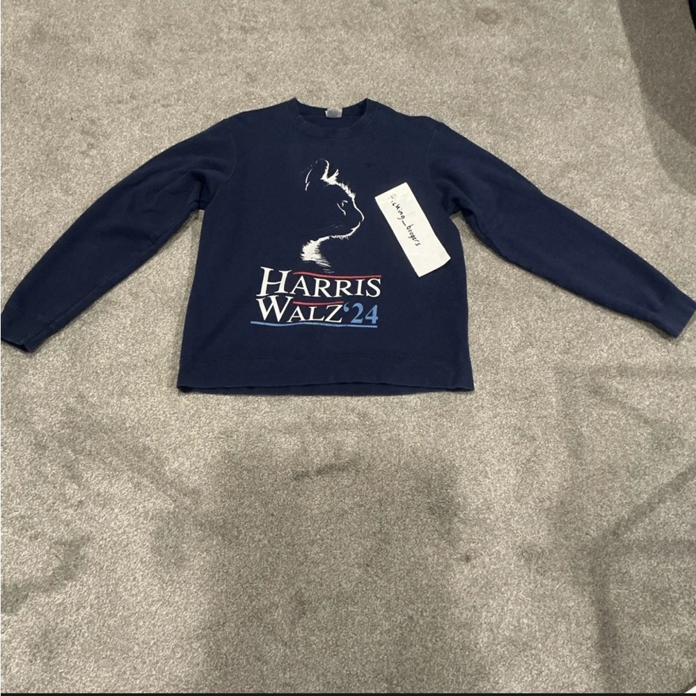 Harris Waltz 2024 Election Funny Cat Kamala Harris‎ Tim Walz women’s size medium